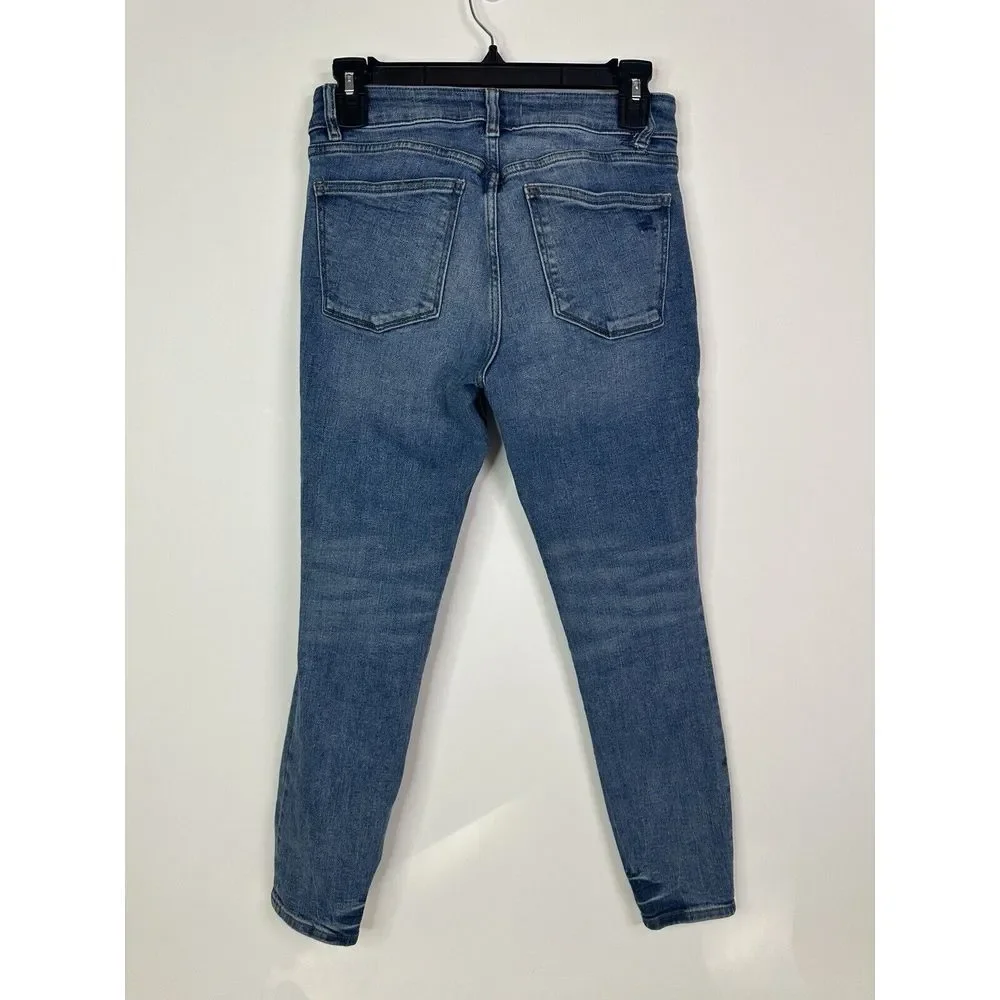 DL 1961 Jeans‎ Womens 24 / 0 Mid Rise Cropped Florence Skinny Denim Blue